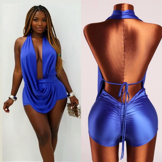 Paradise Blue Romper