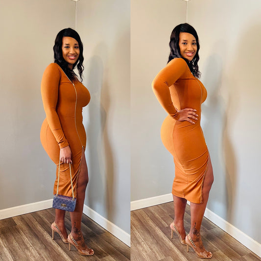 Peace Over Everything Dress - Camel