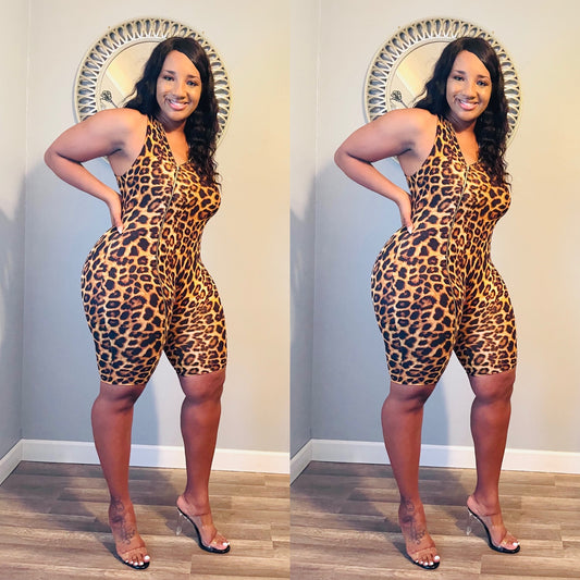 Icon Romper - Leopard