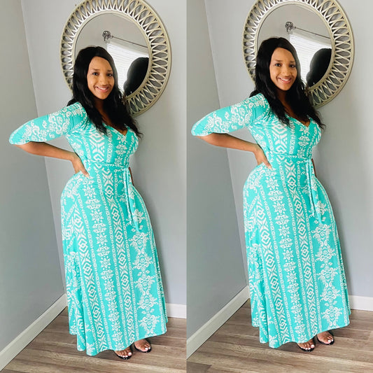 Melody Mint Maxi Dress