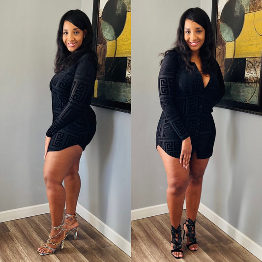 My Destiny Black Mini Dress