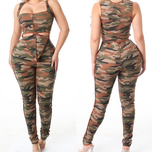 The Camo Pant Set