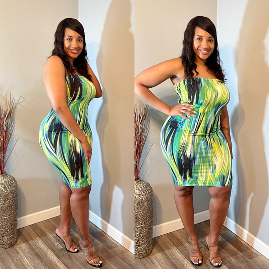 Limeade Strapless Dress