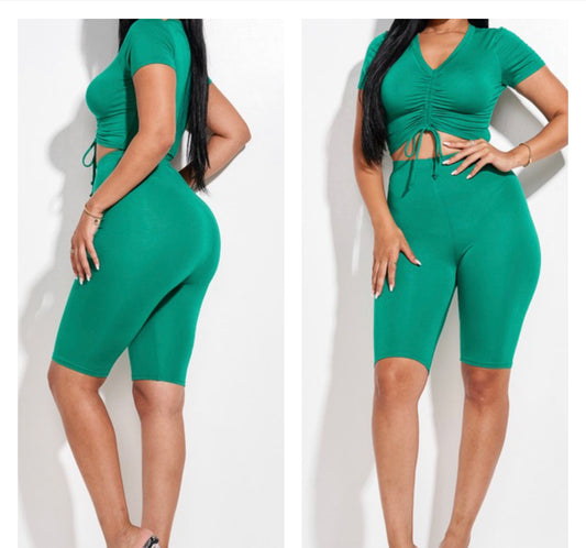 Sabado Green Short Set