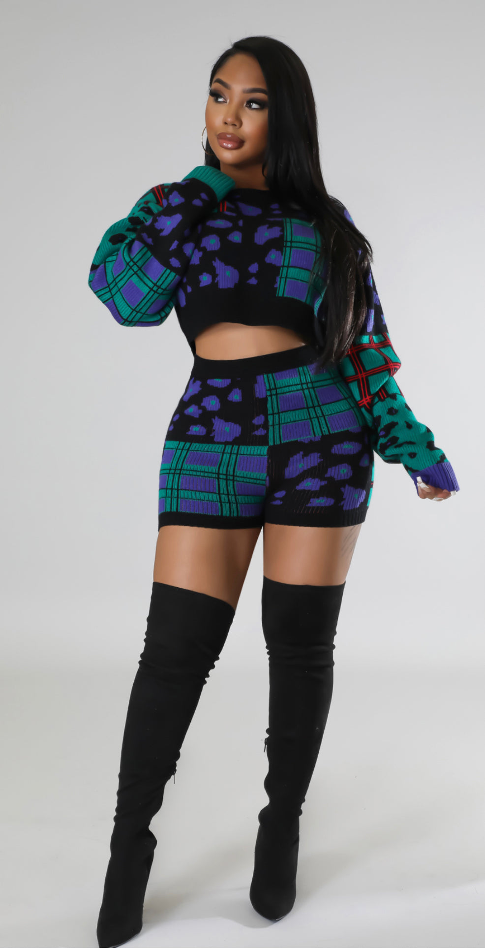 Mini Sweater Short Set