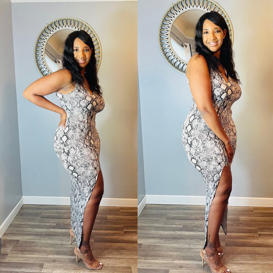 Certified Zipper Snake Dress