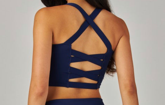 Navy sports top