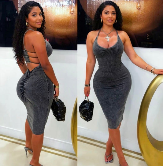 Lush Soft Black Dress