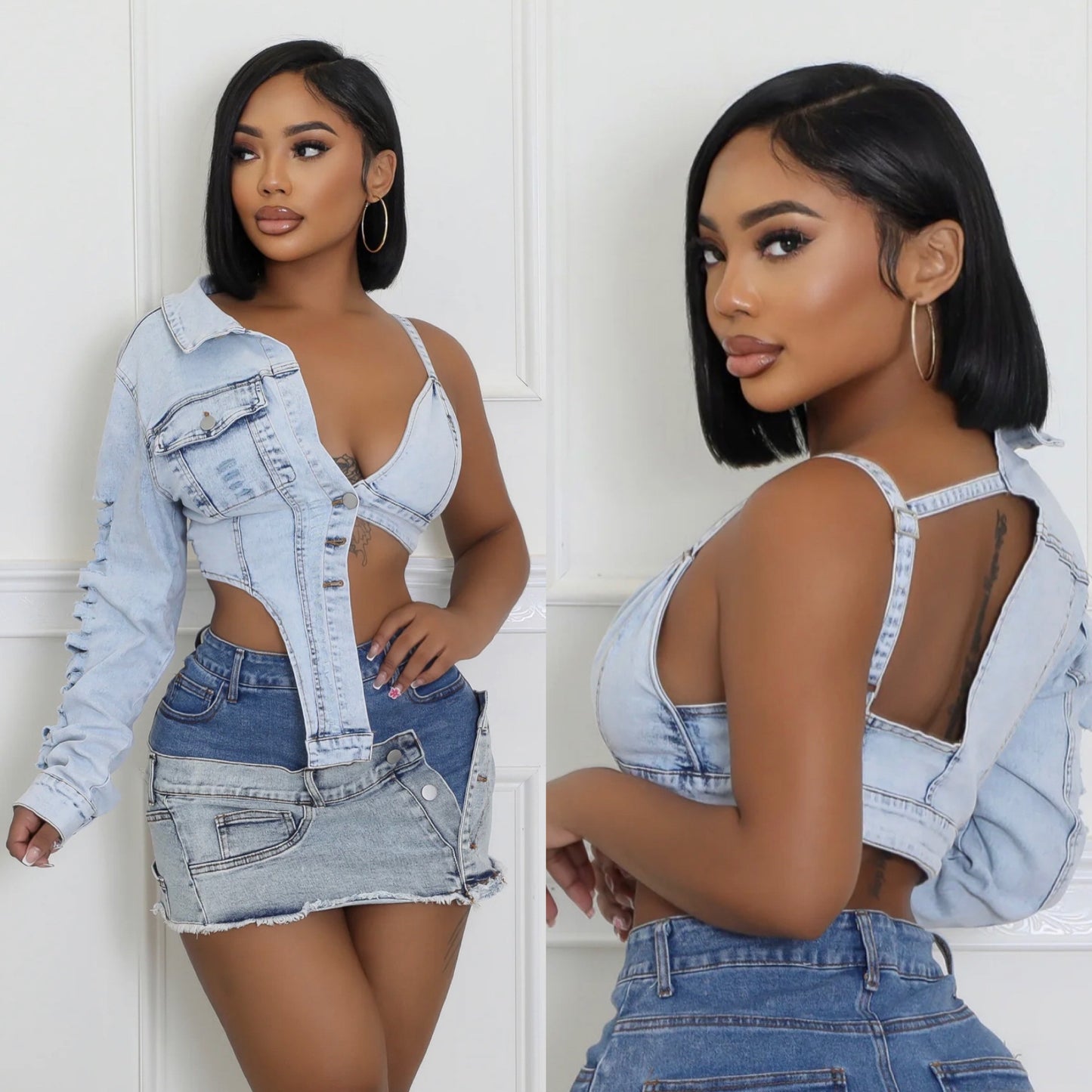 2way Denim Top