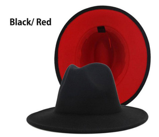 Looking for you Fedora Hat - Black/red