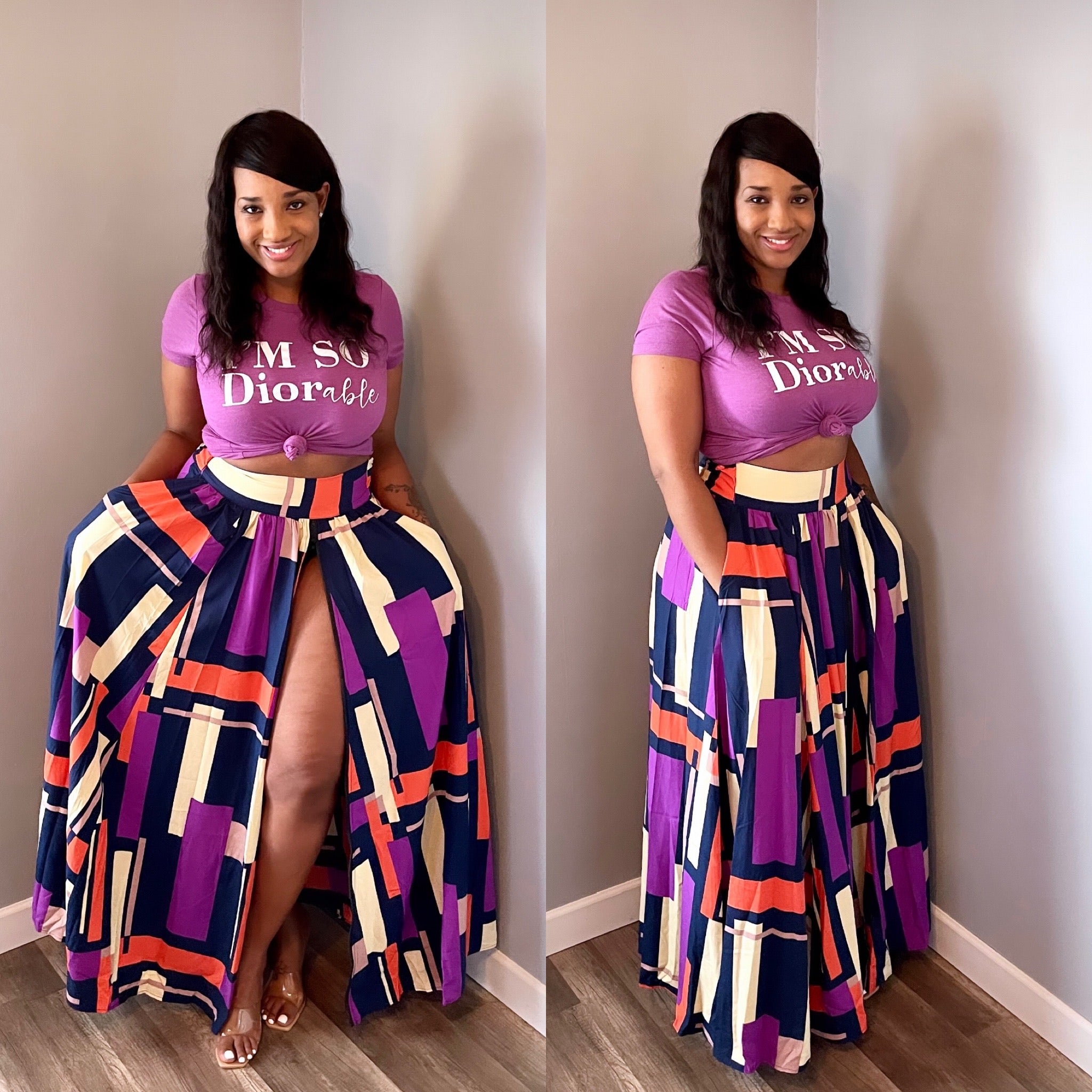 High Frequency Maxi Skirt